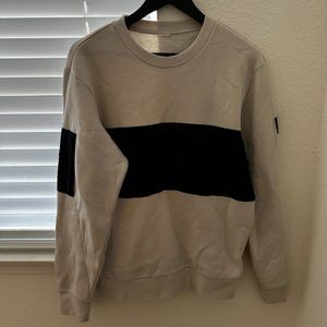 Alo Striped Crew Neck Sweatshirt